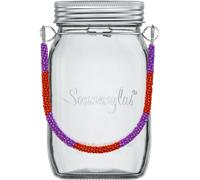 Sonnenglas® Beadwork Handle - Lampe Solaire - Lilac/Orange