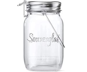 SONNENGLAS Mini 250ml | L'authentique bocal solaire fabriqué en Afrique du Sud| Issu du commerce équitable | Avec port USB | Lumière blanche chaude | Vu à la télé
