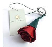 Sonnenleder de qualité-porte-clés «bizet "- couleur : cuir véritable rouge/vert *