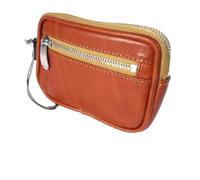 Sonnenleder-étui porte-clés de qualité «chopin bois véritable, cuir naturel