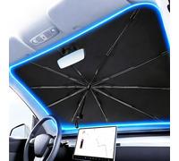 Sonnenschutz Auto Vorne pour Renault Scenic E-Tech 2024 2025 2026, Pare-Brise Parapluie Soleil Pliable Protection UV Accessoires Intérieur Pare-Soleil