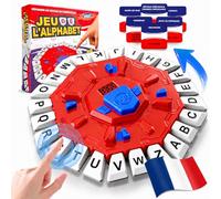 Sonnenspark Française Jeu de Mots, Jeu de Société en Mode Double avec Minuterie, Jeux Societe avec Roue de Lettres, Compteur Numérique & 35 Cartes, Portable & Durable pour Fêtes & Voyages