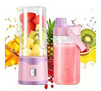 Sonnenspark Mixeur Portable Rechargeable, Mini Blender Smoothie 450ml, Blender Smoothie Portable pour Jus, Shakes et Compotes, Mixeur Blender Multifonction pour Maison, Bureau et Voyage (Rose)