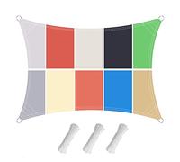 Sonnentuch - Voile d'ombrage résistant aux UV et imperméable pour extérieur, différentes tailles et couleurs, rouge, 4,5 x 6 m, parfait pour pergola, terrasse, jardin