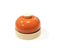 Sonnerie de comptoir de bar, sonnette de commande de restaurant, sonnette de réception de salle à manger, sonnette d'appel de bureau en métal, sonnette manuelle (orange)