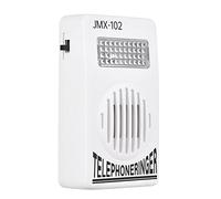 Sonnerie de téléphone puissante 70 dB avec amplificateur de sonnerie stroboscopique avec lumière flash Convient pour téléphone fixe 6P2C Type de connecteur mural sans piles