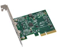 Sonnet Allegro - Carte PCIe USB-C, 2 Ports - Compatible Thunderbolt - Argenté/Vert USB3C-2PM-E