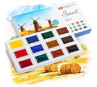 Sonnet Set de Peinture Aquarelle 12 Aquarelles pour l'Extérieur | Fabriqué par Nevskaya Palitra