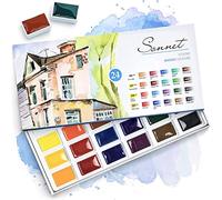 Sonnet Set de Peinture Aquarelle 24 Aquarelles | Pigments de Grande Qualité Fabriqués par Nevskaya Palitra
