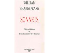 Sonnets - Édition bilingue de Daniel et Geneviève Bournet - William Shakespeare - Nizet - Livre