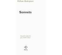 Sonnets William Shakespeare (Auteur), Frédéric Boyer (Traduction)