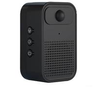 Sonnette à induction avec batterie rechargeable de 400 mAh/1500 mAh, volume réglable et enregistrement vocal personnalisé pour la maison, le magasin et les soins de santé (noir, 400 mAh)