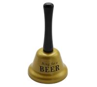 Sonnette à Main en métal - Sonnettes de Porte Amusantes - Cloches de bière - Cloches en cuivre pour Noël avec des matériaux métalliques de qualité supérieure - Tons clairs - Parfait pour Les
