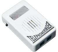 Sonnette amplificateur de téléphone blanc extra fort pour téléphone/téléphone - Sécurité de petite taille et poids léger - Sonnerie externe pour téléphones portables, téléphones fixes, téléphones et