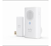 Sonnette Anker E8741021 Blanc - Compatible Video Doorbell 2K & HomeBase 2, Sans Fil, Secteur, 8 Sons, Volume Ajustable, Dimensions 50x95x45mm