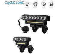 Sonnette avant de vélo aste USB, klaxon de vélo, étanche, 6 modes d'éclairage, facile à installer, 120dB HYD-059