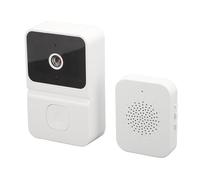 Sonnette avec Caméra, Microphone, Haut-Parleur, Nocturne HD, Contrôle par Application, Détection de Mouvement, WiFi 2,4 GHz, Télécommande sans Fil, Sonnette Vidéo Intelligente