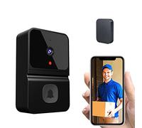 Sonnette avec connexion WiFi 2,4 G, ABS, carillon intérieur sans fil, câble de charge USB, caméra de sonnette, ancres, ruban adhésif, vis, manuel pour la maison et la commodité