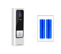 Sonnette Camera, Tuya 1080P HD vidéo Sonnette sans Fil bébé Moniteur Vie Intelligente Maison Porte Cloche téléphone PIR Mouvement sécurité Maison vidéo interphone(Option 2)
