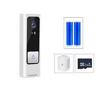 Sonnette Camera, Tuya 1080P HD vidéo Sonnette sans Fil bébé Moniteur Vie Intelligente Maison Porte Cloche téléphone PIR Mouvement sécurité Maison vidéo interphone(Option 5)