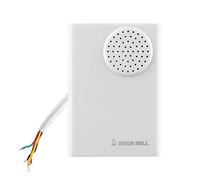 Sonnette, carillon de sonnette filaire 12V pour système de contrôle d'accès de sécurité à domicile de bureau avec volume de 120 décibels, 8,7 X 6 cm