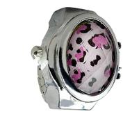 Sonnette - Classic - Anneau de cloche ouvert | Design de perles vintage légères, clochette de doigt ouverte, cadeau mode pour femme, anniversaire, Saint-Valentin, Noël, imprimé léopard, 2 x 2 x 3 cm