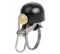 Sonnette Cloche ping M-WAVE laiton noir 100db pour Vélo Solex Mobylette 35 mm