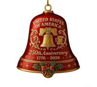 Sonnette commémorative du 250e anniversaire des États-Unis, 1 pièce en métal pour collectionneurs et vétérans