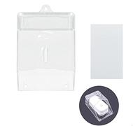 Sonnette Coque étanche Couverture Pluie - Housse Protection Canopy Imperméable Support Mural pour Caméras Anneau Interphone Contrôleur D'accès Lecteur de Carte Mot Passe, Transparent