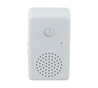 Sonnette de bienvenue avec détecteur de mouvement pour entrée de magasin, matériau ABS, blanc, 4-6 m de distance de détection (120°), batterie incluse (1 pièce)