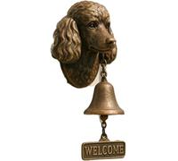 Sonnette de bienvenue de berger allemand, sonnette de porte West Highland White Terrier, cloche de dîner en fonte, sonnette de porte vintage, cloche décorative en forme de tête de carlin pour porte