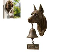 Sonnette De Bienvenue Doberman, Sonnette De Bienvenue Western Highlands White Terrier, Sonnette De Porte Amusante Bulldog, Cloche Murale Rétro Carlin Suspendue, Sonnette De Porte Extérieure(Doberman)