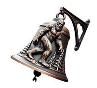 Sonnette de bienvenue en métal robuste en forme d'animal - Décoration murale d'intérieur et d'extérieur - Installation facile - Sonnette vintage de ferme