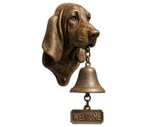 Sonnette De Bienvenue pour Chien,Sonnette De Bienvenue pour Chien Boxer,Labrador,Carlin,Bouledogue,Cloche Suspendue,Ornement De Porte Suspendu,Panneau Extérieur pour Porte D'entrée,Porche,Maison