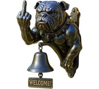Sonnette De Bienvenue pour Chien,Sonnette De Bienvenue pour Chien Boxer,Labrador,Carlin,Bouledogue,Cloche Suspendue,Ornement De Porte Suspendu,Panneau Extérieur pour Porte D'entrée,Porche,Maison