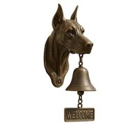Sonnette De Bienvenue pour Chien,Sonnette De Bienvenue pour Chien Boxer,Labrador,Carlin,Bouledogue,Cloche Suspendue,Ornement De Porte Suspendu,Panneau Extérieur pour Porte D'entrée,Porche,Maison