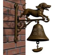Sonnette de bienvenue pour ouvrir le magasin | s Teckel Cloche de bienvenue | Cloche décorative suspendue avec son manuel pour jardin mur chalet magasin entrées de cour