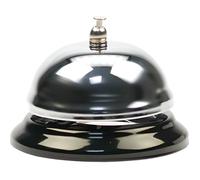 Sonnette de comptoir - Noir - Métal - 8,5 cm - Utilisation intérieure/extérieure - Élégante