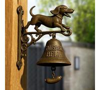 Sonnette De Conception De Teckel De Sorcière, Shopkeepers Cloche De Porte D'extérieur en Forme De Teckel, Sonnerie D'entrée De Montage Mural pour Ouvrir La Maison, Le Porche, La Pendaison