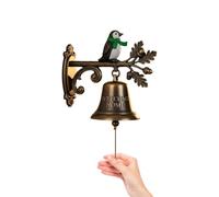 Sonnette de de Noël - Cloche Murale, Carillon rétro à Suspendre | Cloche d'entrée de Vacances, Bonhomme en Pain d'épice, décor, Carillon éolien de Ferme pour entrée de Maison, cuisi