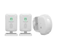 Sonnette de Détecteur de Mouvement, 2 Récepteurs, Magasin, Bureau, Maison, Entrée de Porte D'entrée, Sonnette de Bienvenue, Alarme de Détecteur de Mouvement, Rappel de Soignant