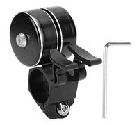 Sonnette de guidon de vélo à Double, 120db, alarme, pièces de sécurité extérieures (Noire)