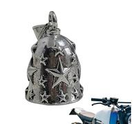 Sonnette de Moto, Pendentif en en Forme d'étoile en Relief - pour croisière Longue Distance, trajets urbains, Week-End, Tourisme, garçons, Adolescents, Hommes, Jeunes, Femmes et Filles