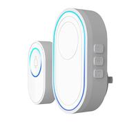 Sonnette de Porte,Alarme d'Entrée à Capteur - Système de Sonnette Intelligente sans Fil avec Notification d'Entrée Immédiate pour Résidence Appartement Commerce ou Boutique, Installation
