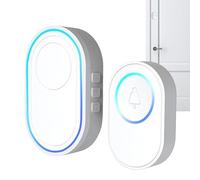 Sonnette de Porte | Alarme d'entrée | Système de Sonnette Intelligente sans Fil avec Notification d'Entrée Immédiate pour Résidence Appartement Commerce ou Boutique, Installation