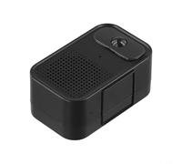 Sonnette de porte avec détecteur de mouvement Portée 5-6 m 400/1500 mAh rechargeable sans fil 30 chansons Volume réglable Enregistrement vocal pour maison magasin personnes âgées (Noir)