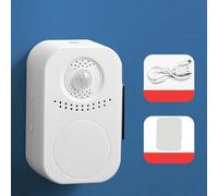 Sonnette de porte de bienvenue - Système de capteur de mouvement intelligent - Sonnette de porte pour lecteur audio avec alarmes personnalisées - Alarme d'accès sans fil pour l'intérieur et