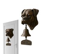 Sonnette de Porte de Ferme - Carillon extérieur en Forme de tête de Chien - Design Vintage - Instrument décoratif Classique en métal - Portes, abri de Jardin, Retraite de Cottage, Appartements