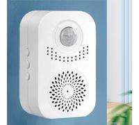Sonnette de porte d'intérieur sans fil avec détecteur de mouvement, sonnerie d'alarme de sécurité, pour magasin, bureau, porte d'entrée de maison (20 voix/enregistrable)