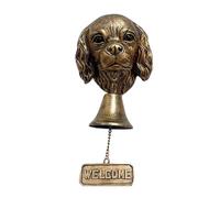 Sonnette de porte en métal pour basset hound - Décoration de Noël 2025 - Décoration à suspendre